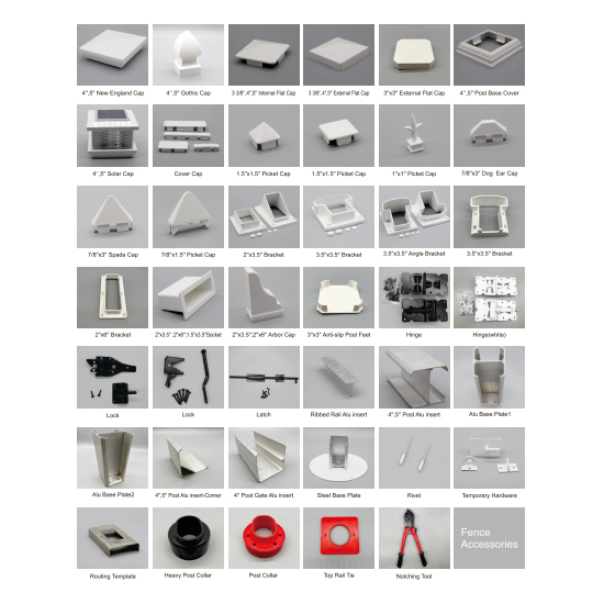 PVC ograde Plone pribor